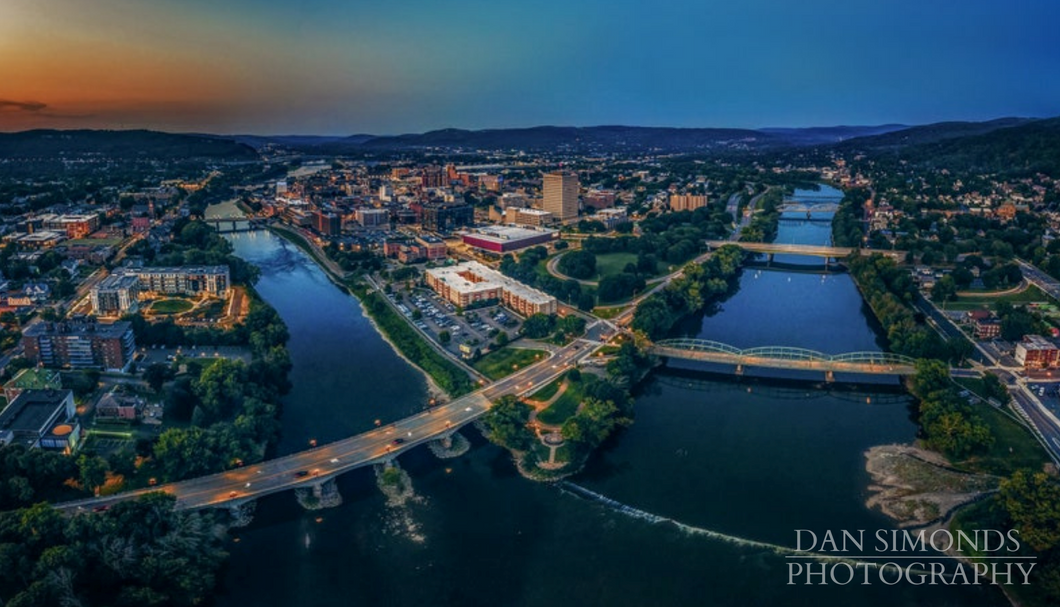 Two Rivers by Dan Simonds Canvas Print