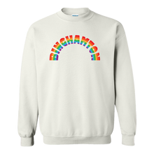 Load image into Gallery viewer, Binghamton Rainbow Crewneck Sweatshirt
