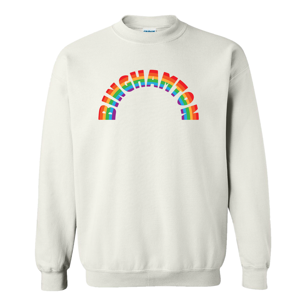 Binghamton Rainbow Crewneck Sweatshirt