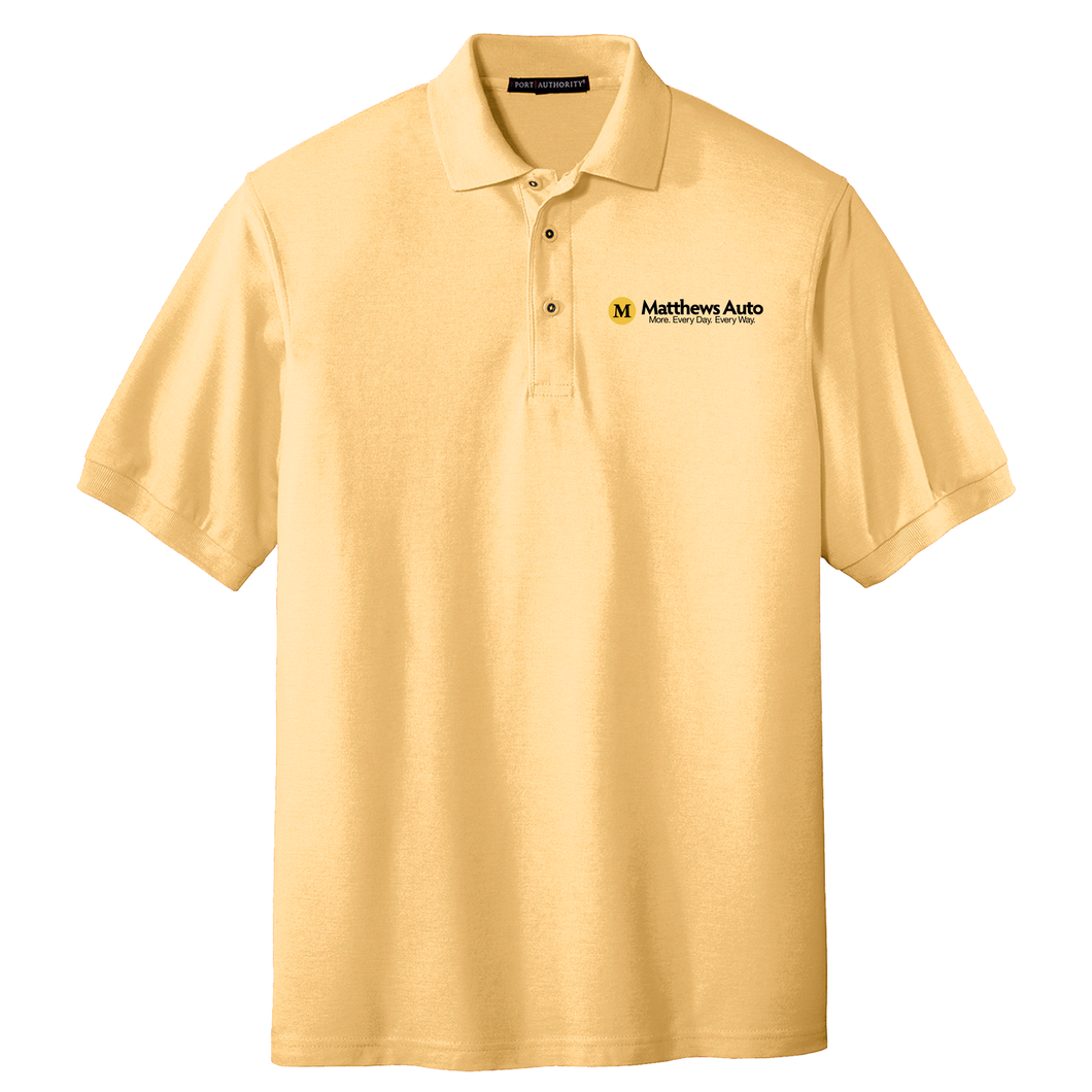 Matthews Port Authority® Silk Touch™ Short Sleeve Polo - MENS