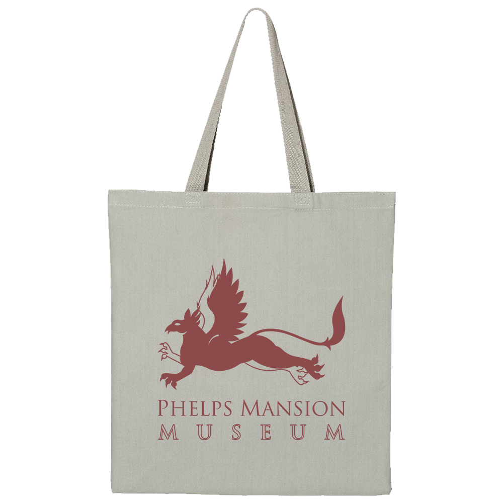 Phelps Mansion Tote Grey with Gryphon